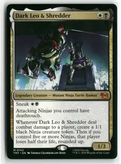 Dark Leo & Shredder M Teenage Mutant Ninja Turtles 142 NM - Image 1