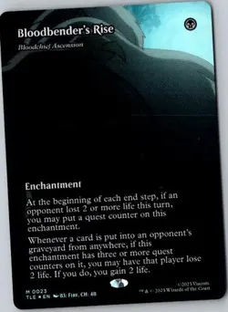 MTG, Bloodbender's Rise - Bloodchief Ascension (Borderless) NM FOIL Avatar TLA - Image 1
