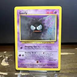 Gastly Base Set 1999 50/102 Pokemon TCG LP Vtg - Image 3