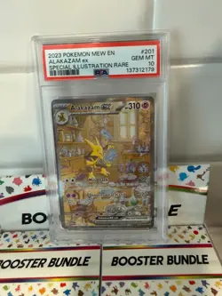 2023 Pokemon Mew En-151 Special Illustration Rare Alakazam Ex #201 PSA 10 - Image 1