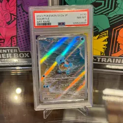 PSA 8 Squirtle Pokemon 151 Schillok Graded Card sv2a 170 - Image 1
