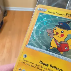 Pokemon Special Delivery Pikachu with SWIRL SWSH074 Black Star Promo SEALED #3 - Image 3