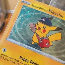 Pokemon Special Delivery Pikachu with SWIRL SWSH074 Black Star Promo SEALED #3 - Image 5