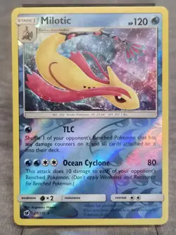 Milotic 27/111 SM - Crimson Invasion Reverse Holo Pokemon TCG - Image 1
