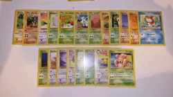 Pokemon TCG Base Set Jungle Cards Bundle Mixed Conditions Incomplete (20 Cards) - Image 1