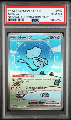 Mew EX 232/091 - Paldean Fates - Bubble Mew - PSA 10 Gem Mint - Pokemon TCG - Image 1