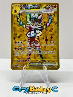 Pokemon Cinderace ex SVP163 Sacrlet & Violet Black Star Promo - Image 1