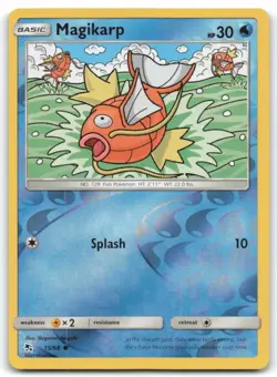 Pokemon - Hidden Fates - Magikarp #15/68 - Reverse Holo - NM/M - Image 1