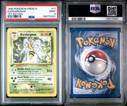 Pokemon 1st Ed Base Set French Beedrill (Dardargnan) 17/102 PSA 9 MINT - Image 3