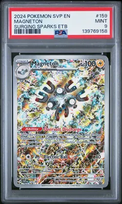 2024 POKEMON SVP EN-SV BLACK STAR PROMO #159 MAGNETON PSA 9 - Image 1