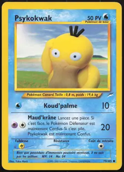 Carte Pokemon Psykokwak 79/105 Neo Destiny Francais - Image 1