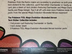 Pokemon TCG Ascended Heroes Charmander Tech Sticker Collection - Image 4