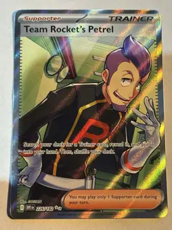 Pokemon Team Rockets Petrel 226/182 SV Destined Rivals Ultra Rare Full Art Holo - Image 2