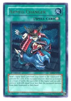 Yugioh! LP Armed Changer - EEN-EN045 - Ultimate Rare - Unlimited Edition Lightly - Image 1