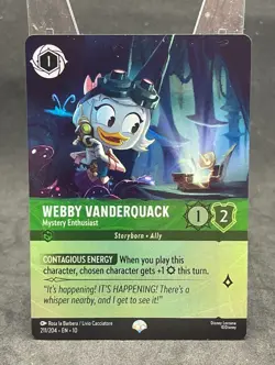 Webby Vanderquack Mystery Enthusiast - 211/204 - Epic - Disney Lorcana - Image 1