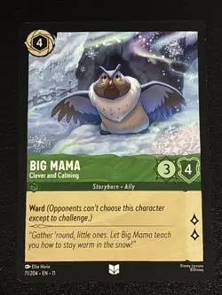 Disney Lorcana Winterspell Big Mama - Clever and Calming 71/204 NM - Image 1