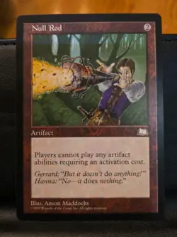Null Rod - Weatherlight - MTG Magic the Gathering *NM* Never Played - Image 1