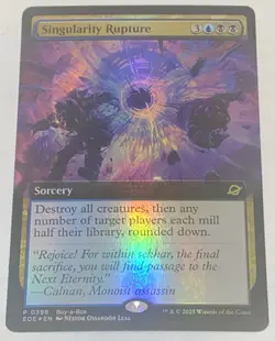 Singularity Rupture Extended Art Foil 0398 Buy-a-Box Promo Edge of Eternities - Image 1