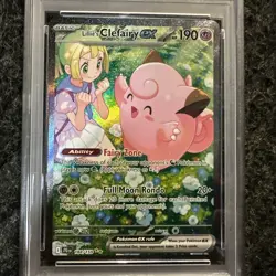 2025 POKEMON JTG EN-JOURNEY TOGETHER #184 LILLIE'S CLEFAIRY ex SPECIAL - PSA 8.5 - Image 2