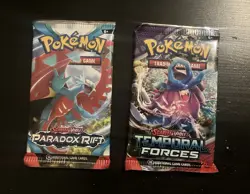Pokemon TCG SEALED Booster Pack Lot | Temporal Forces & Paradox Rift - Image 1