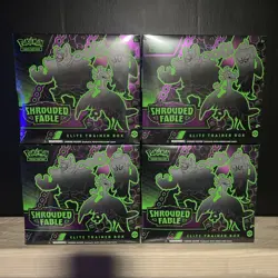 Pokemon Scarlet & Violet Shrouded Fable ETB Lot Of 4 - Sealed - Image 1