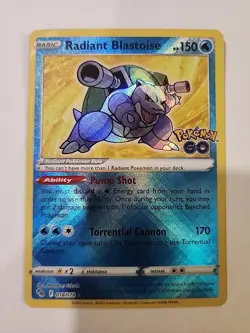 Radiant Blastoise - 018/078 - Radiant Rare NM, English Pokemon GO - Image 1