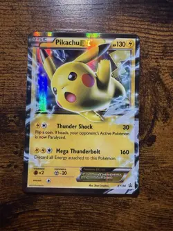 Pokemon TCG Pikachu EX XY174 Promo Holo Card - Image 1