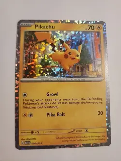 Pikachu 006/015 Confetti Holo Promo McDonald's Collection 2023 Pokemon Card - Image 1