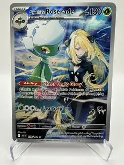 Cynthia's Roserade 184/182 Sv10: Destined Rivals Holo Pokemon Near Mint - Image 1