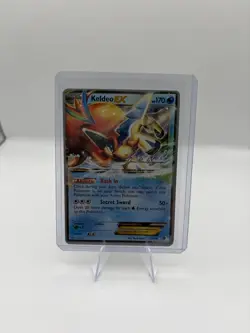 Pokemon BW BOUNDRIES CROSSED-KELDEO EX 49/149 2015 WORLD CHAMPIONS ULTRA RARE - Image 1