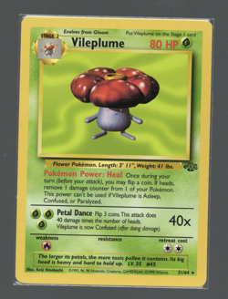 Pokemon TCG Vileplume - 31/64 - Jungle Set Unlimited Rare - LP Lightly Played - Image 1