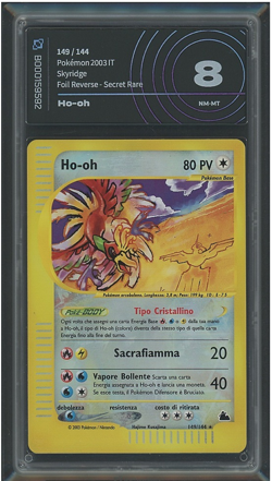 Ho-oh 149/144 Reverse - Pokemon Skyridge - AiGrading 8 - Image 1