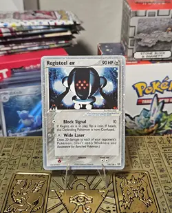 Pokemon Registeel EX Holo 100/106 Emerald 2005 Pokemon VG - EX - Image 1