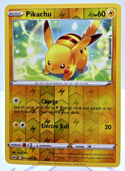 Pikachu 65/202 - Sword & Shield - Reverse Holo - Pokemon TCG - NEAR MINT - Image 1