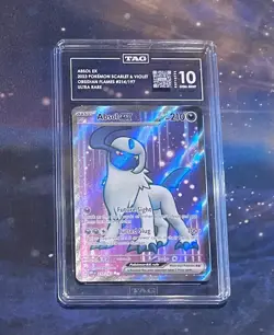 2023 POKEMON OBF EN-OBSIDIAN FLAMES ULTRA RARE #214 ABSOL EX TAG 10 - Image 1