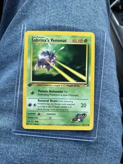Pokemon TCG Sabrina's Venonat Gym Heroes 96/132 1st Edition Common Basic 40 HP … - Image 1