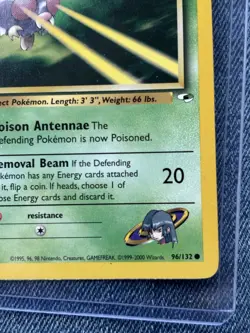 Pokemon TCG Sabrina's Venonat Gym Heroes 96/132 1st Edition Common Basic 40 HP … - Image 2