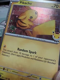💫 Swirl💫 Stamped 30th Anniversary Pokemon Day 2026 Pikachu 051/162 - Image 1