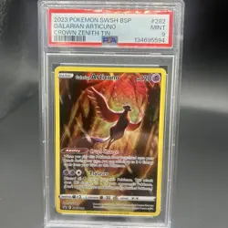 Pokemon Galarian Articuno TCG SWSH282 Black Star Promo Crown Zenith PSA 9 - Image 1