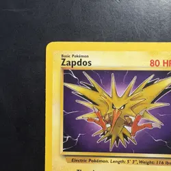 Pokemon Vintage Non-holo Rare Zapdos 30/62 Fossil WotC 1999 - Image 2