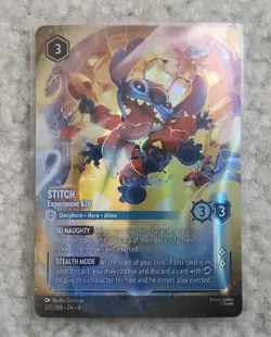 Disney Lorcana Stitch Experiment 626 Enchanted Card 220/204 - Image 1