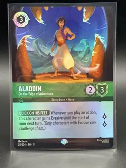 Aladdin - On the Edge of Adventure Epic 211/204 Winterspell Holo Disney Lorcana - Image 4