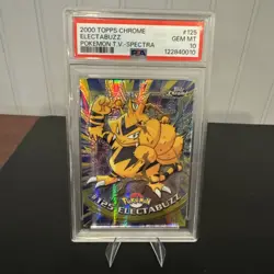 Topps Chrome Electabuzz Pokemon Spectra Card #125 PSA 10 - Image 1