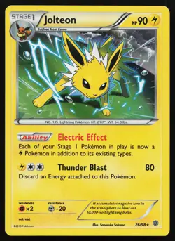 Jolteon 26/98 Holo Rare XY - Ancient Origins Pokemon Card - Image 1