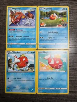 POKEMON CARDS 4 MAGIKARP 19/98 MAGIKARP 17/111 MAGIKARP 039/192 MAGIKARP 021/078 - Image 1