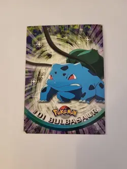 Bulbasaur Topps Pokemon Card 1 #01 Blue Logo TV Animation Edition Series - Image 1