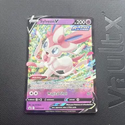 Pokemon Card Sylveon V SWSH202 Black Star Promo Near Mint - Image 1