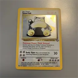 Snorlax Jungle Holo Rare Pokemon Card 11/64 90 HP Unlimited Wizards 1999 - Image 1