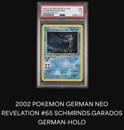 Pokemon Neo Revelation Schimmerndes Garados Holo German PSA 5 Card #65 - Image 4