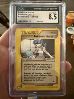 Pokemon Trainer Supporter Card Lot - Hilda, Surfer, CGC8.5 2002 Expedition Nurse - Image 2
